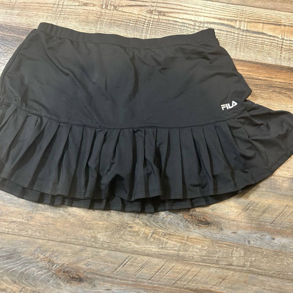 Fila Black Ruffled Skirt
